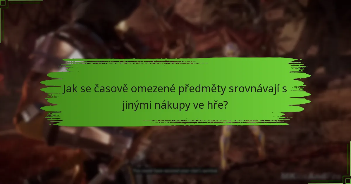 Jak časově omezené předměty zlepšují hratelnost v Mortal Kombat 11?
