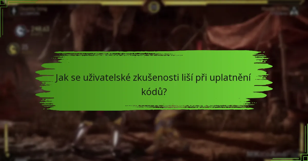 Jak řešit běžné problémy s uplatněním kódů?