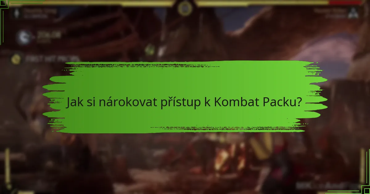 Jaká narativní rozšíření jsou zahrnuta v Kombat Packu?