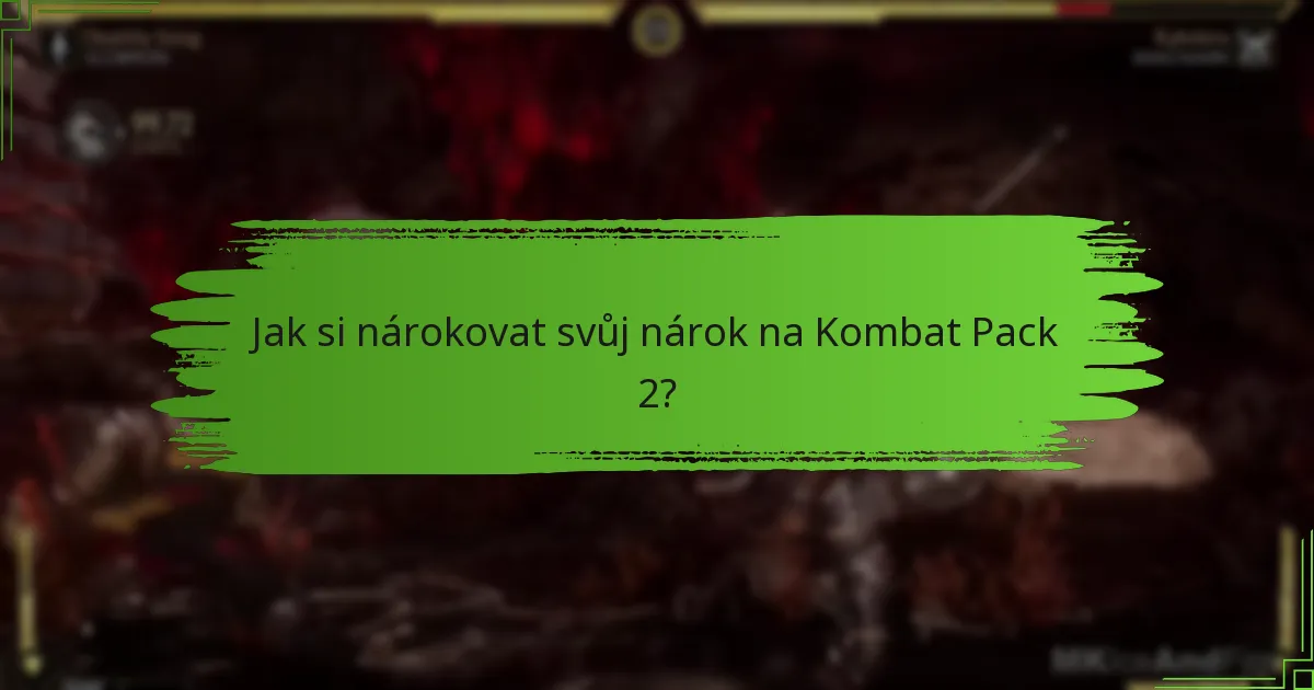 Jaké postavy byly přidány v Kombat Pack 2?