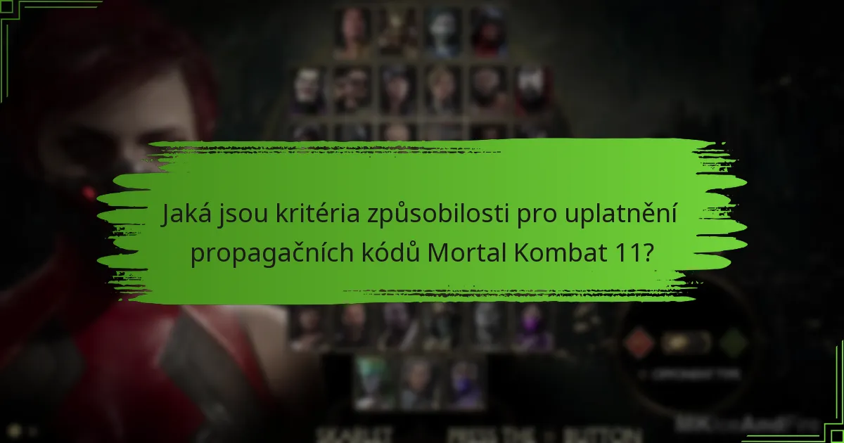 Jaké odměny mohu získat uplatněním propagačních kódů Mortal Kombat 11?