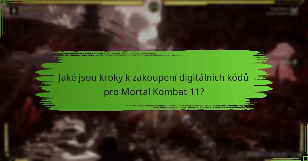 Na kterých platformách je možné uplatnit digitální kód Mortal Kombat 11?