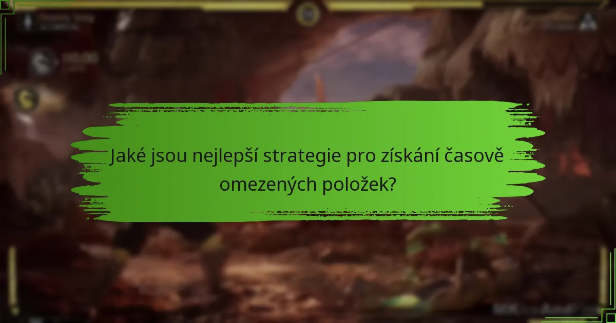 Kde mohou hráči najít informace o nadcházejících časově omezených položkách?