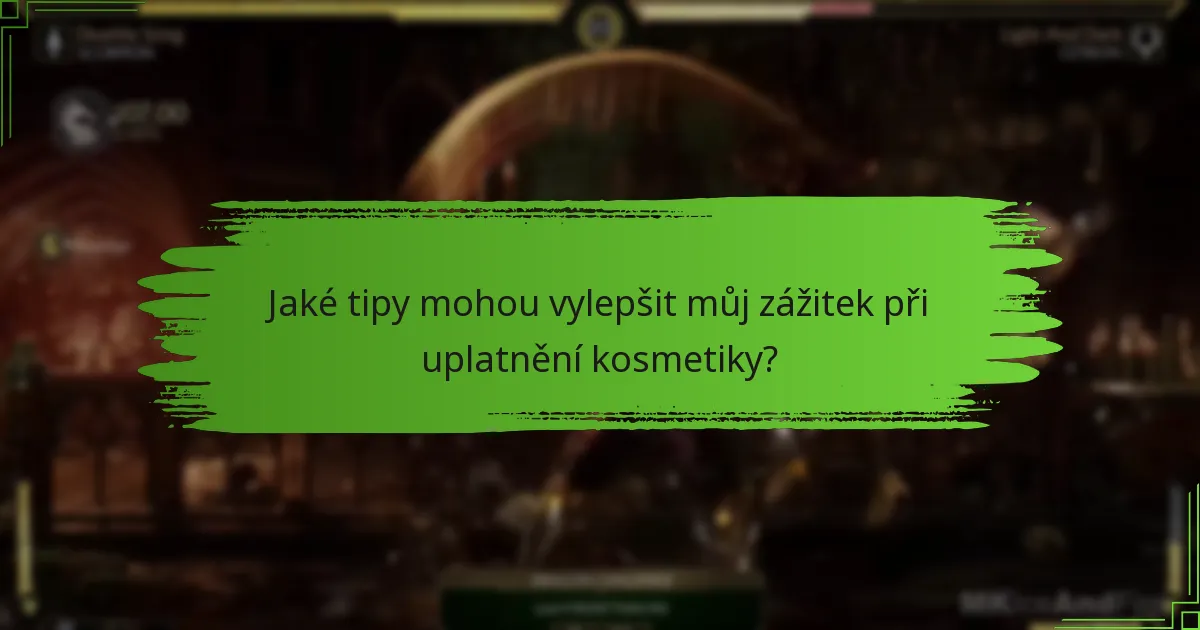 Jaké jsou rozdíly mezi typy kosmetiky v Mortal Kombat 11?